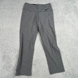 Nike Pants Womens XS Gray Dri-FIT Athletic Crop Yoga Leggings 582791-071 Spandex